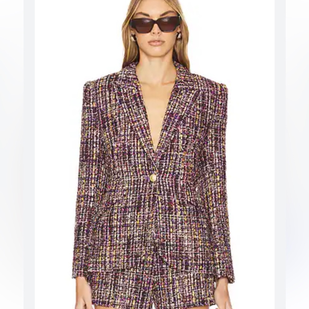 L'AGENCE Chamberlain Tweed Blazer